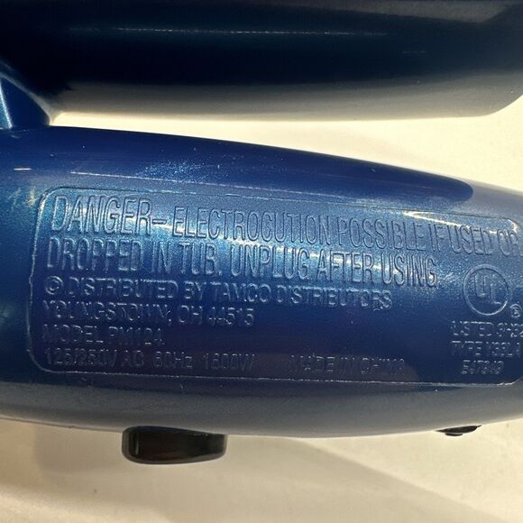 Vintage Karen Dianne Travel Foldable Hair Dryer Model PM124 - Picture 6 of 6